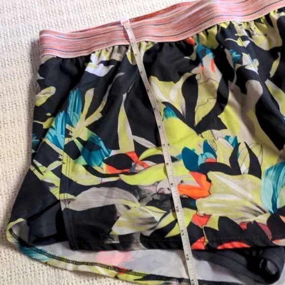 Avia Multicolored Oasis Lined Elastic Waist Athletic Sz XXL Shorts - Picture 6 of 6